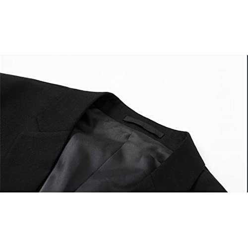 Generisch 4-teiliger für Herren,elegant,einfarbig,einreihig,Slim-Fit,Partyanzug,Hemd,Hose,Krawatte herrenanzug 3-teilig modern hochzeit beige anzughose lässig herren festliche hosenanzug große größen – Bild 5