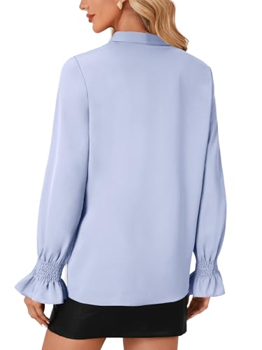 Image of LYANER Women's Bow Tie Neck Business Work Blouse