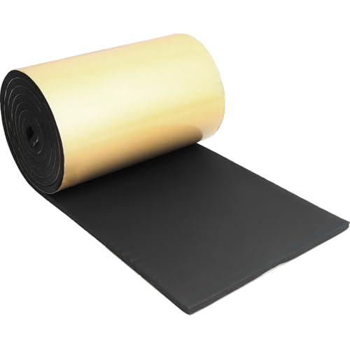 Image of Storystore Foam Rubber Sheet with Adhesive, 12 x 118 x 1 /8 Inch Closed Cell Insulation Neoprene Foam Sheet, Multi-Function Soundproof Weatherproof Foam Padding