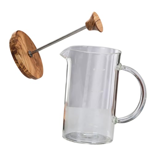 PRETYZOOM Glass Coffee Press Stovetop Tea Kettle Strainer Easy to Use for Kinds of Tea