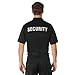 Moisture Wicking 'security' Golf Shirt-black,XL
