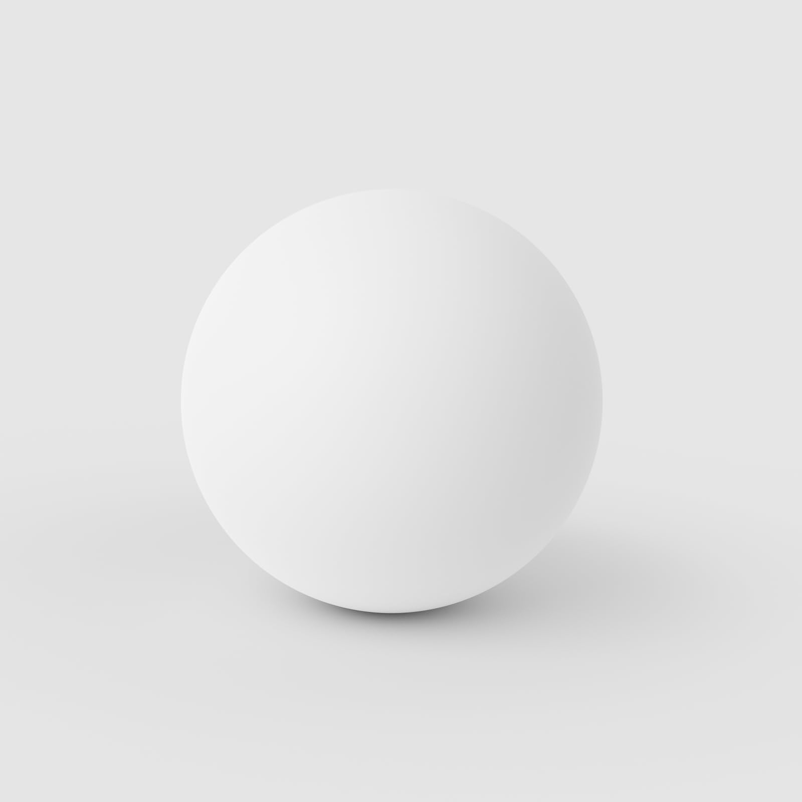Play Juggling - Juggling Ball for Juggler Model Contact Stage Ball - UV Colours (90mm (180gr)) - matt - White