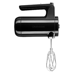 KitchenAid Cordless 7 Speed Hand Mixer – KHMB732| Onyx Black | 7.56 x 3.54 x 11.69 inches