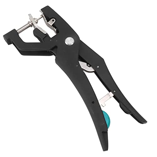 Focket Livestock Ear Tag Plier, Hydraulic Ear Tag Applicator Alloy Steel Automatic Ear tag Pliers Cattle Ear Tagger Applicator Ear Tag Tool for Livestock Pigs Sheep Goats Cattles