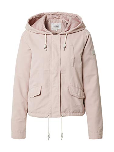 ONLY Damen ONLSKYLAR Hood Spring Jacket CC OTW Jacke, Adobe Rose, L