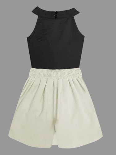 Image of A.T.U.N. (ALL THINGS UBER NICE) Girls Tank Top and Skort Set | Stylish Sleeveless 2 Piece Outfit Set for Kids | Comfortable Soft Fabric Clothing Set for Girls