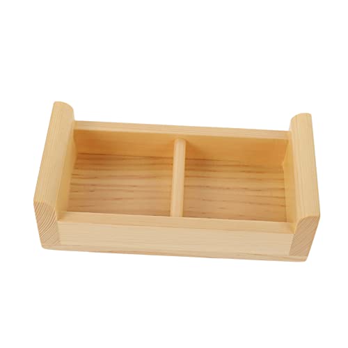 CIYODO 1pc Sashimi Box Sushi Board Plate Sashimi Plate Platter Japanese Sushi Tray Sushi Plate Decor Tray Pastry Serving Tray Chip and Dip Serving Tray Sashimi Serving Plate Wood Khaki