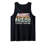 Photo Gallery vintage awesome since 1948 edizione limitata - 77° compleanno canotta Photo Gallery vintage awesome since 1948 edizione limitata - 77° compleanno canotta