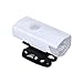 Jualyue Bike Headlight 300 Lumens USB Rechargeable Bike Headlight with 3 Modes Waterproof Front Light - White