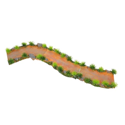 JUMPLAWN 3個ミニ曲線路 水槽用樹脂製小道飾り 微景観ステップ 水族館デコレ