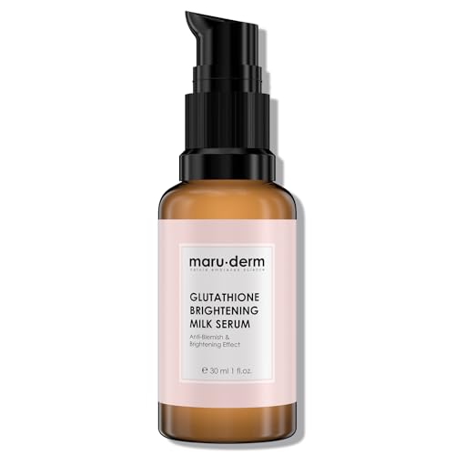 Maruderm Glutathion Aufhellendes Milchserum mit Alpha Arbutin – Feuchtigkeitsspendendes Gesichtsserum gegen Pigmentflecken & für Strahlende Haut, 30 ML