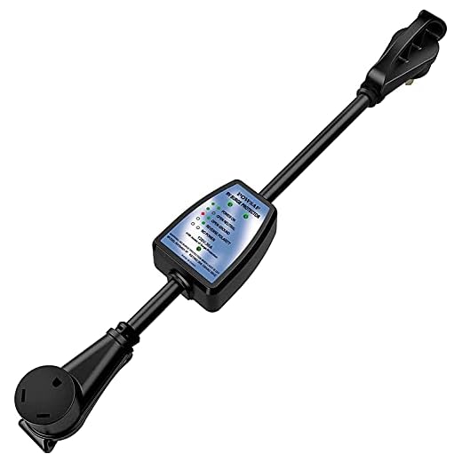 RV Surge Protector 30 amp, POWSAF RV Power Defender Voltage Protector/Monitor with Surge Protection(4100 Joules), Designed with Easy to Use Handles…