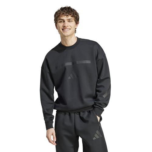 adidas Men's Z.N.E. Sweatshirt, Black, X-Small at Amazon