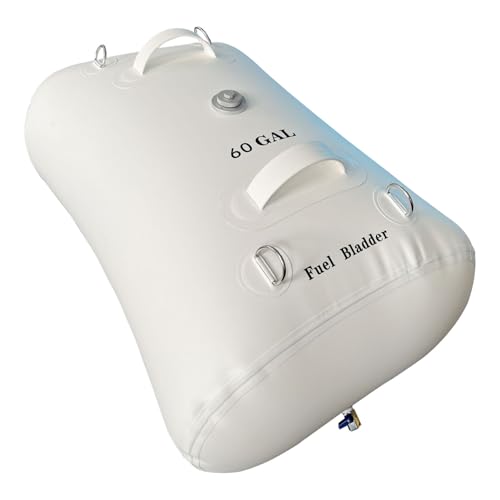 Fuel Bladder Emergency Tanks for Extended Range Fishing Boating Yachting Sailing Ferrying Marine Cruising Trips and Motor Sport Racing (60 Gallons)