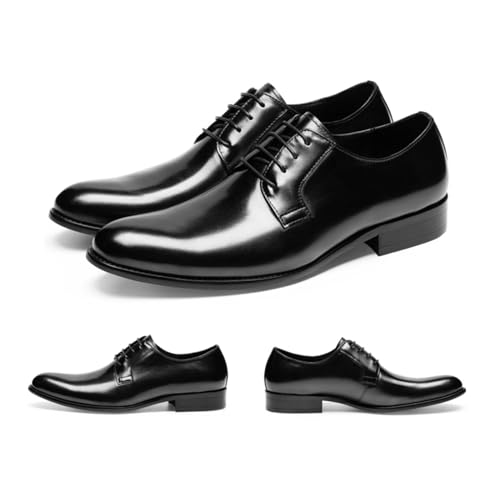 Mens Dress Shoes Fashion Pointed-Toe Lace Up Wedding Shoes Classic Business Work Formal Oxfords Shoes for Men3