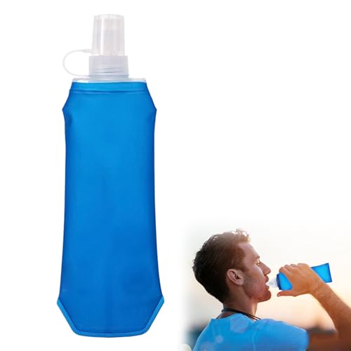 Soft Flask 250ML,Borraccia Trail Running Borraccia Morbida Senza BPA,Borraccia Flessibile Unisex,TPU Morbida Borraccia,Sacca Idrica,Outdoor Sport Acqua Idratazione Bottiglia,Bottiglia Pieghevole