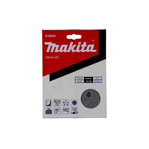 Disques abrasifs MAKITA D 65850 Grain 120 125 mm 10 pièces - vue 4