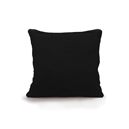 Single Replacement Standard Corn Filled Regulation Duck Cloth Cornhole Bag 17 Colors (Black)