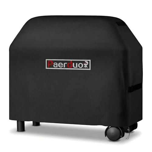 Paerduo Grillabdeckung Wetterfest Gasgrill Abdeckplane 420D Oxford Wasserdicht, Winddicht, UV-Beständiges (140 * 65 * 120)