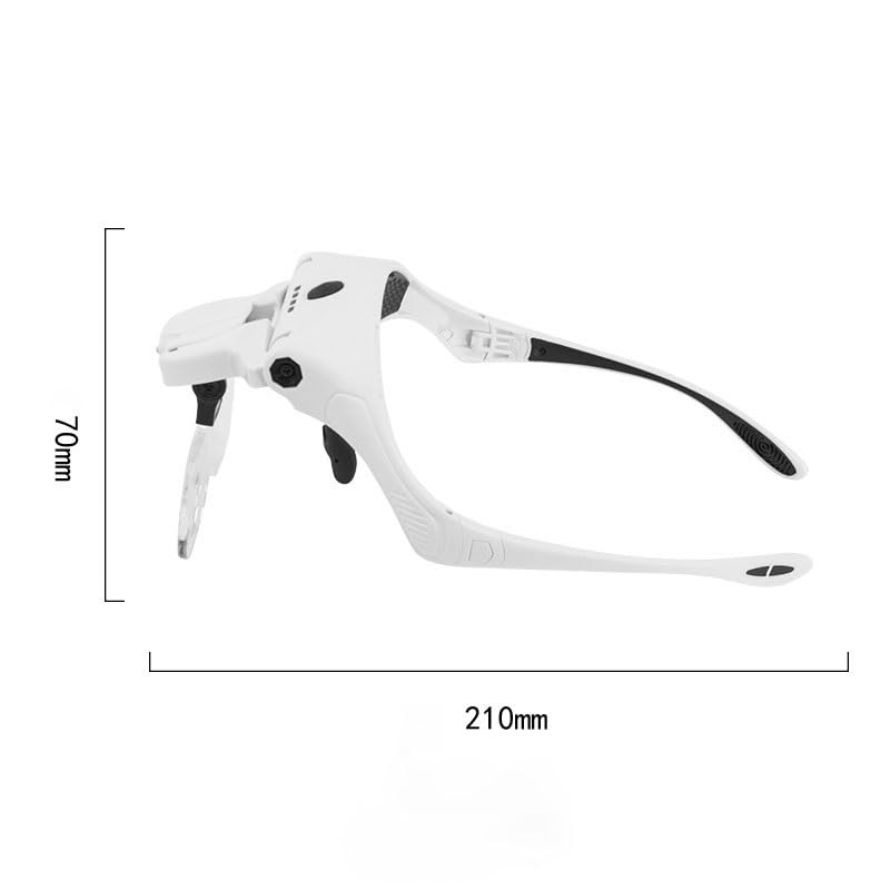 Gafas de belleza con luz LED y 5 lentes para accesorios de maquillaje
