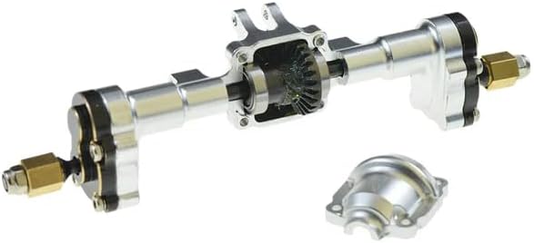 Aluminum Complete PRE-Built Rear AXLE Set for FURITEK Cayman PRO V2 4X4 Spare Part - Remote Control Car, RC Cars, RC Crawler 1/18 Upgrade Parts (HELIIDRECT) (Rear)