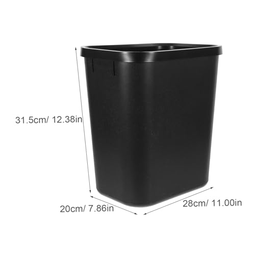 Caneca de basura rectangular de plástico para espacios estrechos miniatura 2