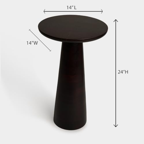 Image of Noir End Table | Acacia Wood | Honey Walnut | 61cm