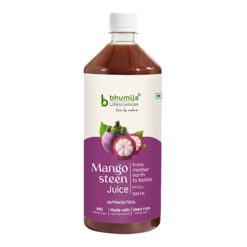 Image of Bhumija Lifesciences Mangosteen Juice - Antioxidant Rich Mangosteen Juice for Immunity Booster, Skin Brightening, Anti Aging & Digestive Support | Herbal Detox Health Drink