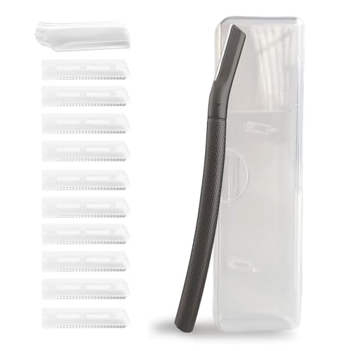 Siblaies MM-006-03 Augenbrauenrasierer Set mit 10 Klingen