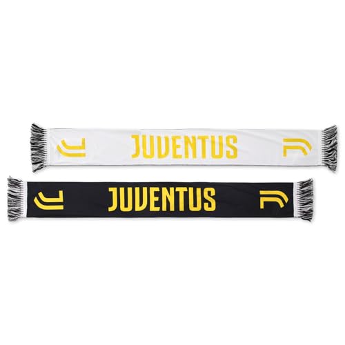 MATERIALE: 100% polyester Juventus - Sciarpa Raso Double Face, Sciarpa per Tifoso, Prodotto Ufficiale