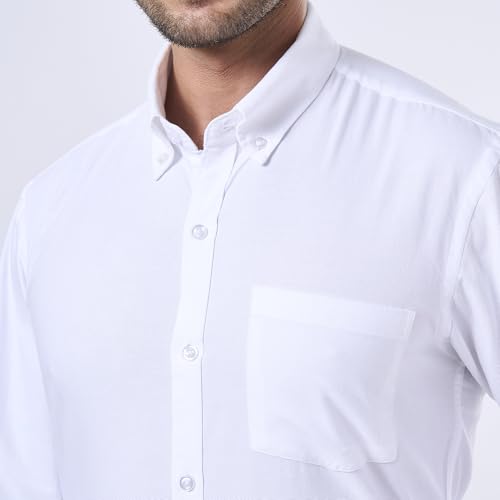 cotton king Mens Shirts | 100% Cotton Long Sleeve Shirts for Men | Button Down Shirt Men | Oxford Mens Dress Shirt2