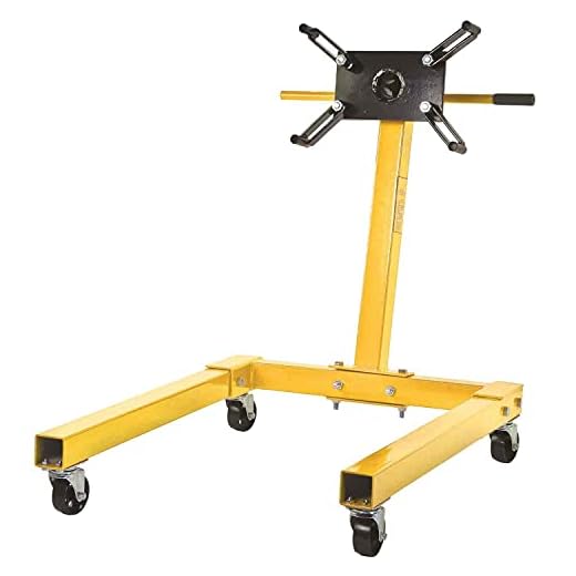 JEGS 80041 Red Engine Stand 1250 lbs Capacity 360 Degree Head Motor Stand
