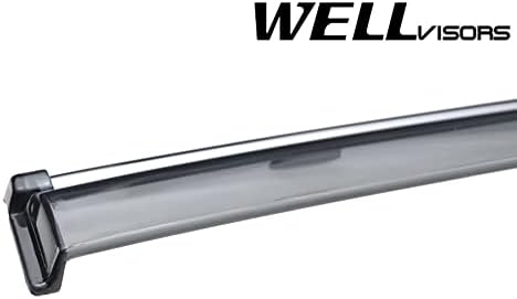 WellVisors Window Visors Wind Deflectors Compatible with Buick 2010-2016 Lacrosse with Chrome Trim Rain Guards 3-847BU005