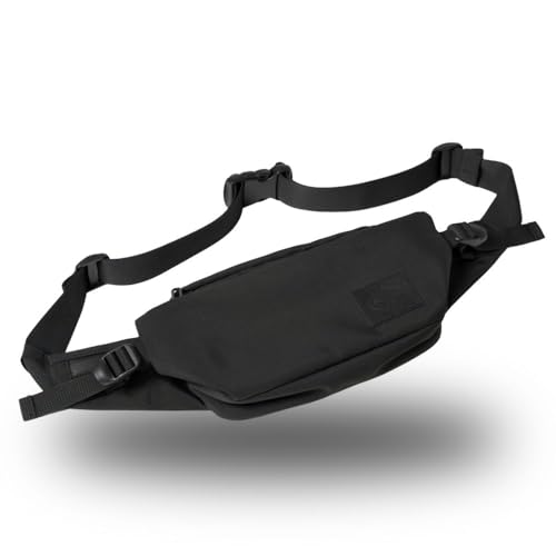 SIMCLEAR (シムクリア) ツナグバッグ RUNNER City 上下の揺れを軽減 ウエスト バッグ スリング バック ボディ ランニング ジョギング マラソン 2way (ブラック)