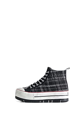 Baskets montantes Desigual Basket Montante à Lacets Crush BN - vue 6
