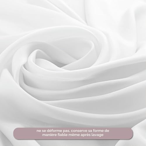 Drap plat lit simple double canapé bed sheets coton 100x200 blanc - 3