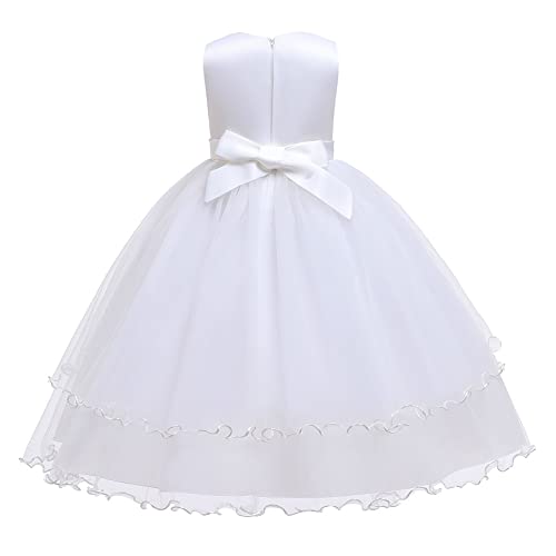 MYRISAM Flower Girls Embroidered Lace Wedding Dress Communion Formal Birthday Pageant Evening Party Long Tulle Gown3
