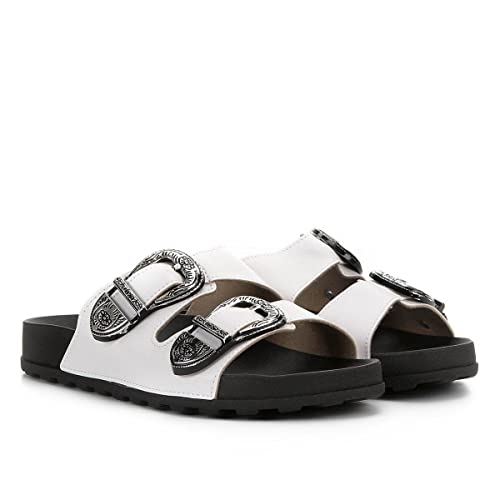 Sandália Moleca Slip On Feminino, Branco, 36