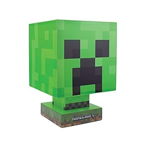 Paladone Creeper Icon Lampada Luce da scrivania, 3600 W, 1 Liter, 44 Decibel, 18/8 Stainless Steel, Multicolore