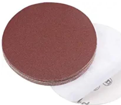 BOXONLY 6-Inch PSA Sanding Disc Adhesive-Backed Sanding Sheets Aluminum Oxide Adhesive Back Sandpaper 320 Grit 10 Pcs