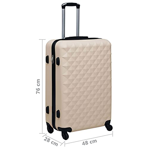 SKM Hardcase Trolley Gold ABS (Weight-29KG)4
