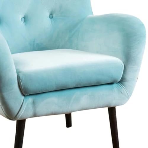 Image of Lakdi The Furniture Premium Velvet Upholstered Accent Chair with Tufted High Back, Modern Mid-Century Armchair & Durable Wood Legs | 5 Years Warranty | Free Assembly - 15185161