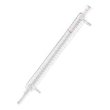 SHAUSE Lab Graham Glass Condenser Reflux Coil Condenser with 24/40 Joints 300mm in Length with Glass