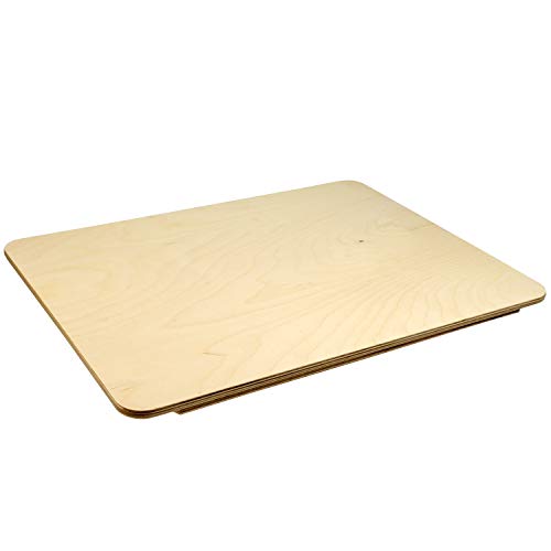 Tabla de cortar rectangular de madera natural 49x37 cm miniatura 3