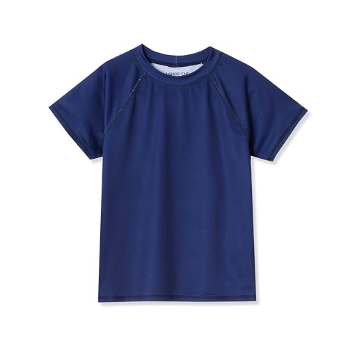 Lands' End Girls Graphic Mock Neck UPF 50 Sun Protection Rash Guard