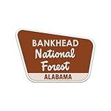 Bankhead National Forest Alabama al Sticker Decal - Self Adhesive Vinyl - Weatherproof - Made in USA - alabama al explore hike hiking travel camp camping Sized 2' W x 1.31' H