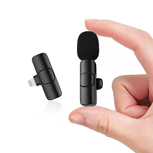 Wireless Lavalier Microphone for iPhone iPad Recording,Auto-Sync Lapel Mic for YouTube Video,Vlog,Facebook Live Stream,Podcast,TikTok Plug-Play(NO APP or Bluetooth Needed) Wireless Lavalier Microphone for iPhone iPad Recording,Auto-Sync Lapel Mic for YouTube Video,Vlog,Facebook Live Stream,Podcast,TikTok Plug-Play(NO APP or Bluetooth Needed)