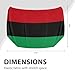 African-Americans Flag Black History Month Car Hood Cover Easy to Install Protector Elastic Fabrics Can be Washed Stretch Polyester Fabric Covers