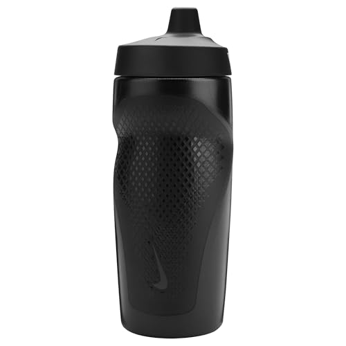Image of Nike REFUEL BOTTLE GRIP 18 OZ - BLACK /BLACK /WHITE, 532 ML