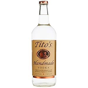 Tito´s Handmade Vodka aus 100% Mais, klar und sanft im Abgang dank 6-facher Destillation, Wodka Marke Nr. 1 in den USA, Made in Austin (Texas), 40% vol., (1 x 1.0 l)